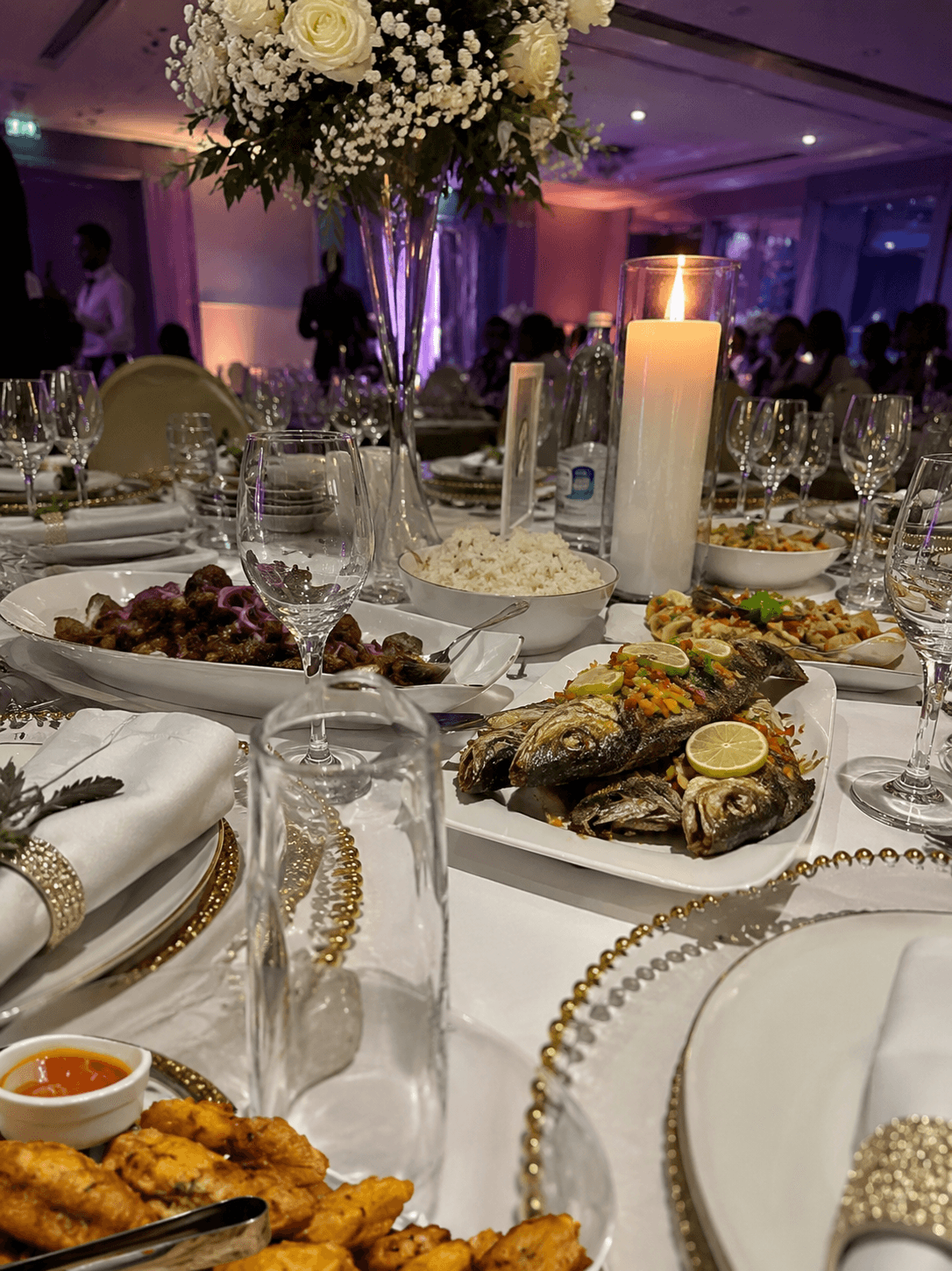 Table de cérémonie dressée